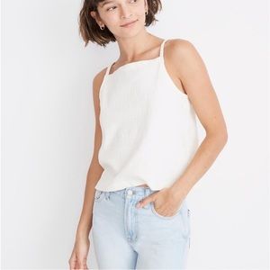 MADEWELL TEXTURE & THREAD Apron Front Tank Top Sz Lg